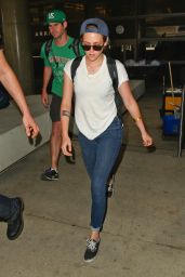Kristen Stewart - Arriving Back at LAX Airport - September 2014