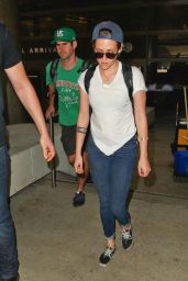 Kristen Stewart - Arriving Back at LAX Airport - September 2014