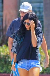 Kylie Jenner and Bruce Jenner out in West Hollywood, September 2014