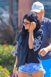 Kylie Jenner and Bruce Jenner out in West Hollywood, September 2014