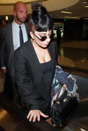 Lady Gaga at LAX Airport - September 2014