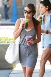 Lea Michele at Earth Bar in West Hollywood - September 2014