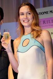 Leighton Meester in Mini Dress - Promoting Luxurious Brand St Rillian in Tokyo