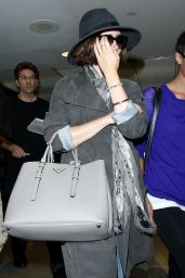 Lily Collins at LAX airport in Los Angeles - September 2014