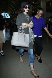 Lily Collins at LAX airport in Los Angeles - September 2014