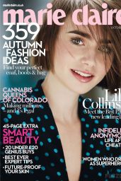 Lily Collins - Marie Claire Magazine (UK) - October 2014 Cover