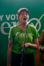 Lucy Lawless - Green Party Election Campaign Event in Auckland - September 2014