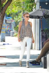 Malin Akerman Casual Style - Out in West Hollywood - September 2014