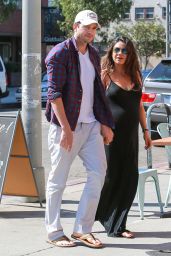 Mila Kunis & Ashton Kutcher Out in Los Angeles - September 2014