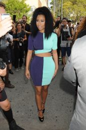 Nicki Minaj Arriving at the Alexander Wang Fashion Show in New York City - Sept. 2014