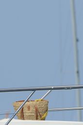 Nicole Scherzinger Bikini Candids - on a Boat in Ibiza, August 2014