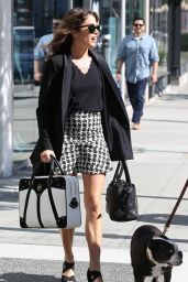 Nikki Reed in Mini Skirt - Out in Los Angeles - September 2014