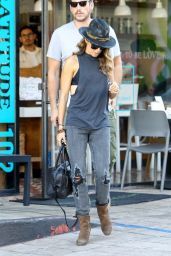 Nikki Reed in Ripped Jeans - Out in Los Angeles - September 2014