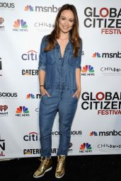 Olivia Wilde - 2014 Global Citizen Festival VIP Lounge in New York City