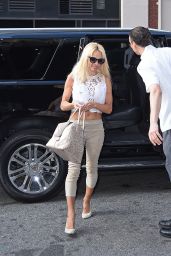 Pamela Anderson Street Style - Out at SoHo in New York City - September 2014