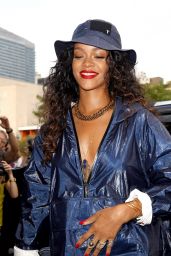 Rihanna - Arriving at Alexander Wang Fashion Show in New York City - September 2014