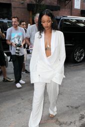 Rihanna - Arriving at Edun Fashion Show in New York City - September 2014