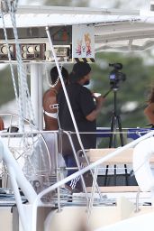 Rihanna Bikini Candids - on a Yacht in Barbados, Sept. 2014