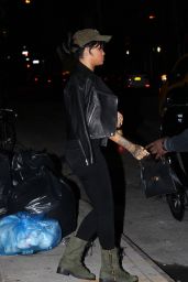 Rihanna Street Style - Stopping by a Recording Studio in NYC - September 2014