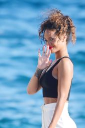 Rihanna Vacationing in Saint Tropez - September 2014