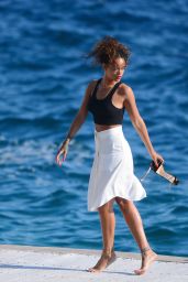 Rihanna Vacationing in Saint Tropez - September 2014