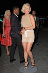 Rita Ora Gets Leggy in Shorts - Leaving a Calvin Klein Event in New York - Sep 2014