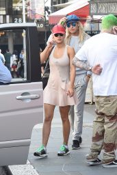Rita Ora in Adidas Stella McCartney Tennis Dress Shopping in London - September 2014