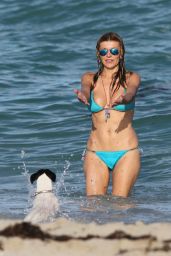 Rita Rusic Bikini Candids - Beach in Miami - September 2014