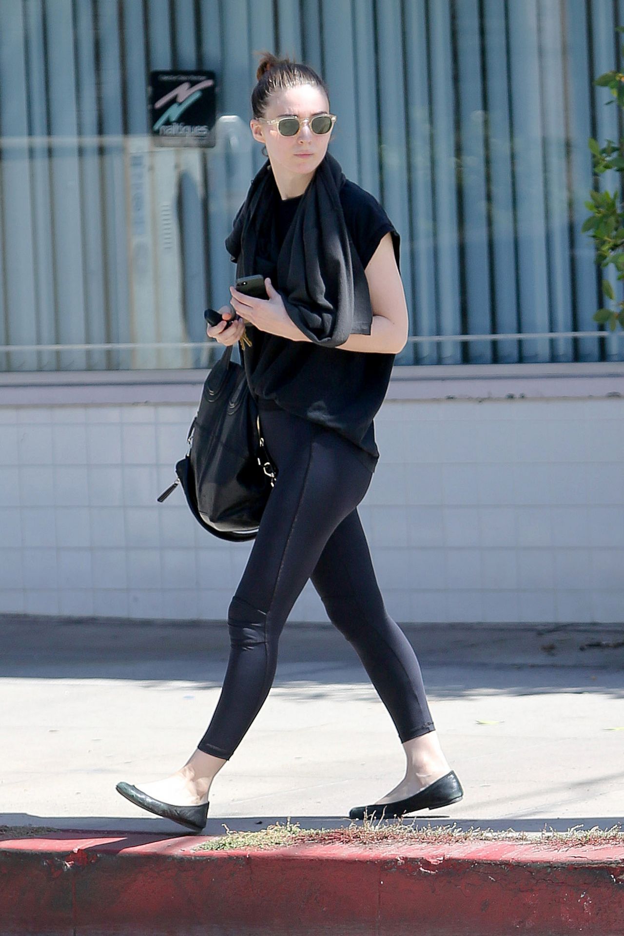 Rooney Mara in Tights - Out in Studio City, Sept. 2014 • CelebMafia