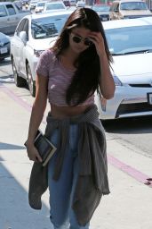 Selena Gomez Street Style - at a Studio in Los Angeles, September 2014