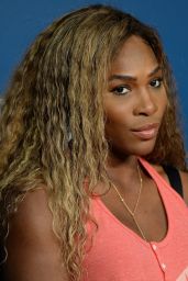 Serena Williams Talks to the Media During Previews for 2014 U.S. Open Tennis Tournament