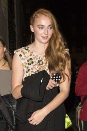 Sophie Turner Night Out Style - Leaving a Chanel Party in London - September 2014