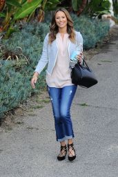 Stacy Keibler in Jeans - Leaving Her House in Los Angeles - September 2014