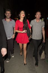 Tulisa Contostavlos Night Out Style - Out in London - September 2014