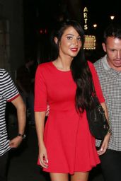 Tulisa Contostavlos Night Out Style - Out in London - September 2014