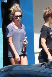 Vanessa Hudgens & Ashley Tisdale - Leaving WundaBar Pilates in Studio City - Aug. 2014