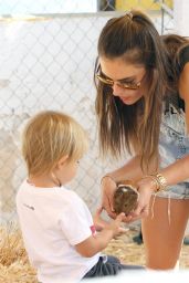 Alessandra Ambrosio at Mr. Bones Pumpkin Patch in West Hollywood - October 2014