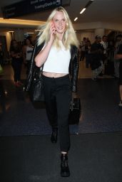 Anne Vyalitsyna Arriving at LAX Airport, Oct. 2014