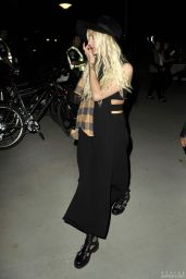 Ashlee Simpson Arriving at a Sam Smith Concert in Los Angeles