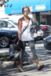 Ashley Tisdale in Tights - Leaving Pilates Class in Los Angeles, Sept. 2014