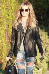 Ashley Tisdale - Leaving Andy LeCompte Salon in West Hollywood - October 2014