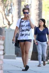 Ashley Tisdale Leggy - Out in Los Angeles - October 2014