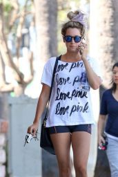 Ashley Tisdale Leggy - Out in Los Angeles - October 2014