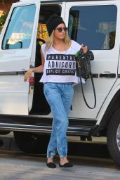 Ashley Tisdale Street Style - Out in West Hollywood - Oct. 2014