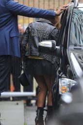 Beyonce in Mini Skirt - Leaving BHS Headquarters in London - October 2014