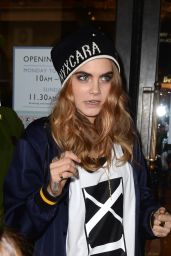 Cara Delevingne Street Style - DKNY Promotion Outside Harrods in London - October 2014