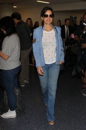 Carla Gugino at LAX Airport in Los Angeles - October 2014