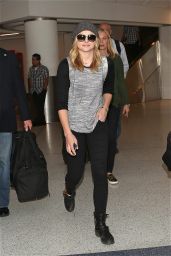 Chloe Moretz at LAX Airport in Los Angeles - October 2014