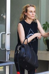 Diane Kruger in Tights - Leaving a Gym in Los Angeles - September 2014