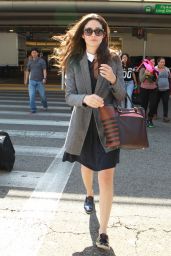 Emmy Rossum at LAX Airport in Los Angeles - October 2014